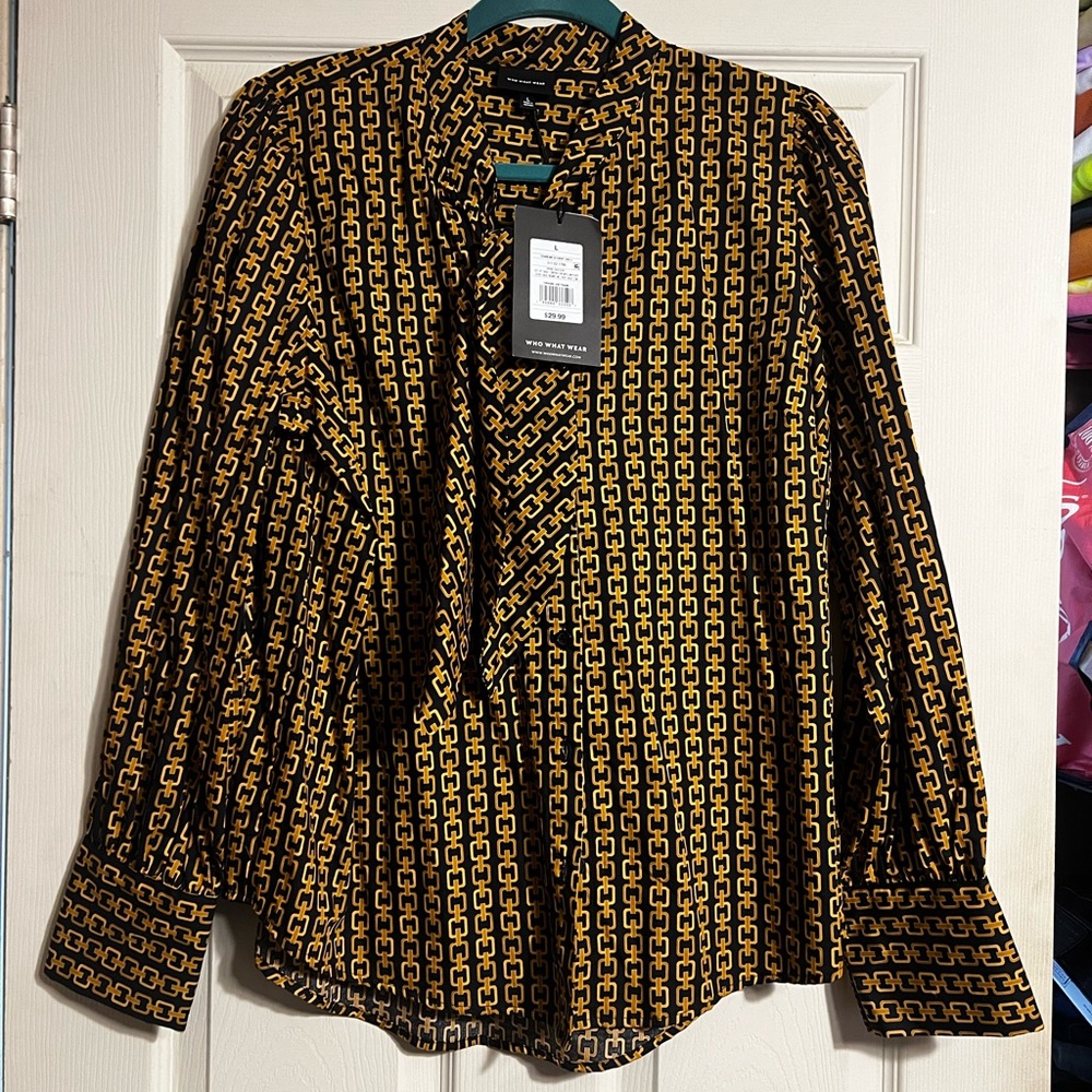 NWT Button Down Blouse